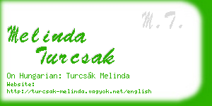 melinda turcsak business card
