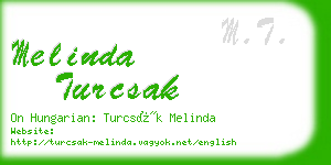 melinda turcsak business card